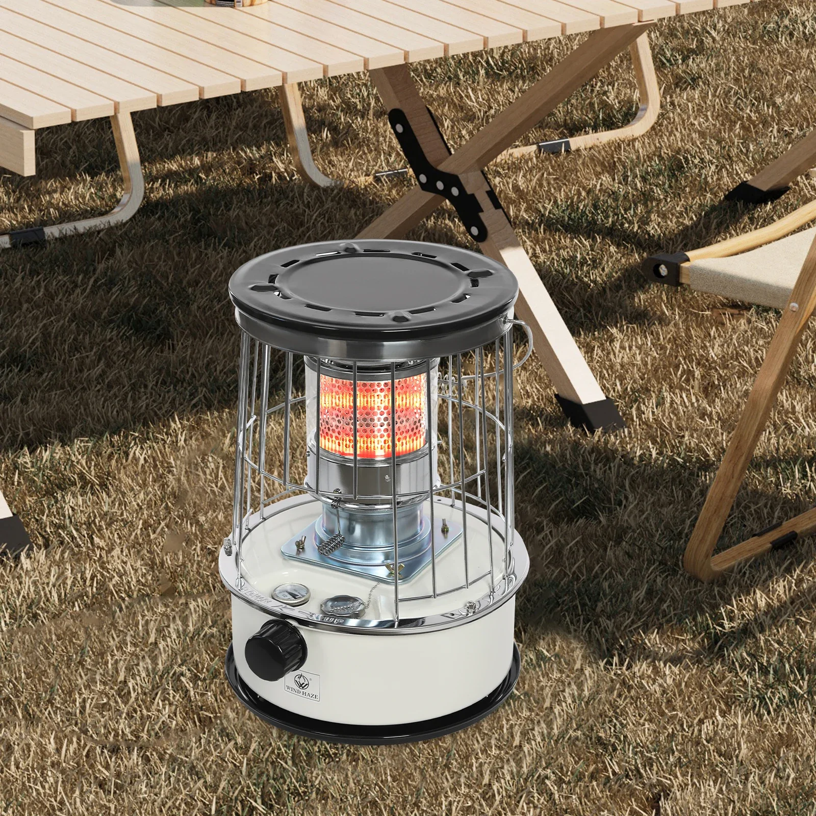 Kerosene Heater, 6L Portable Kerosene Stove Burner for Indoor Outdoor, 9000BTU/H Radiant Camping Oil Heater, Paraffin Stove