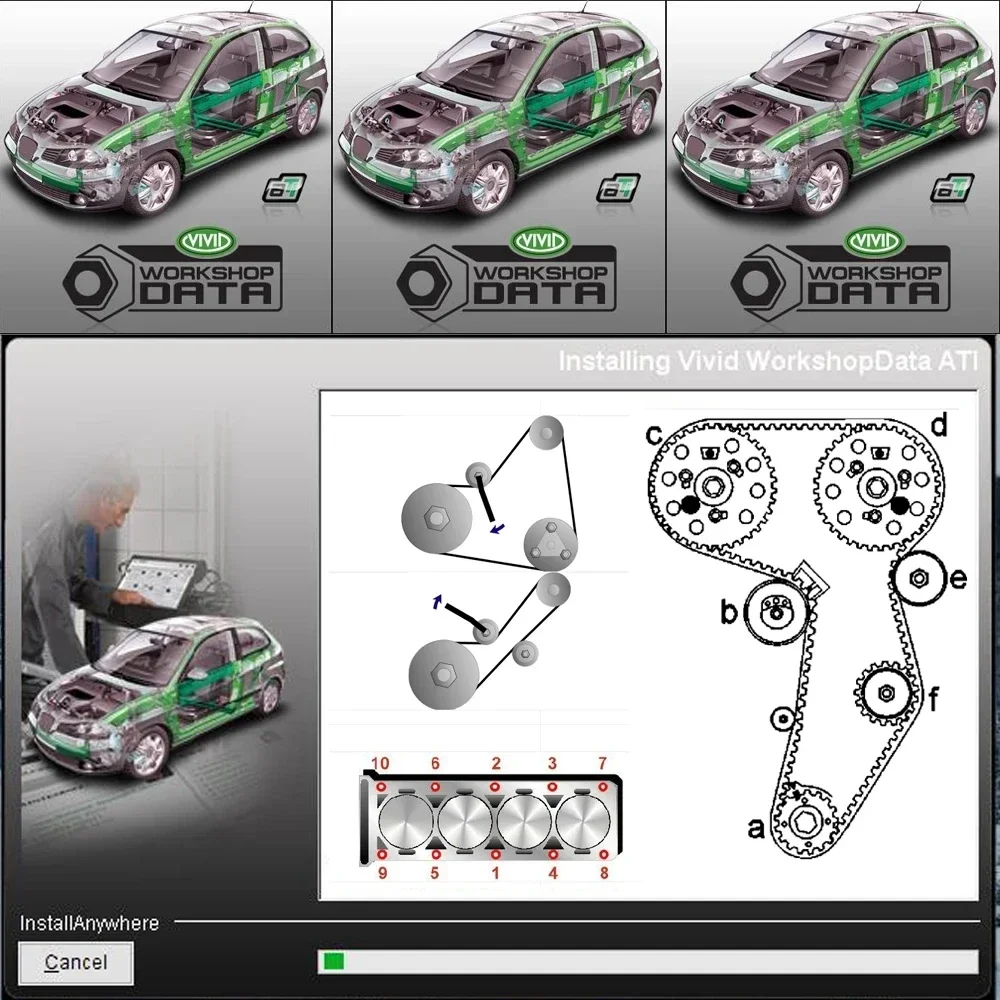 2025 hot sale newest version Autodata3.45 and vivid 2018 Auto Repair Software+ install video guide+install help for free