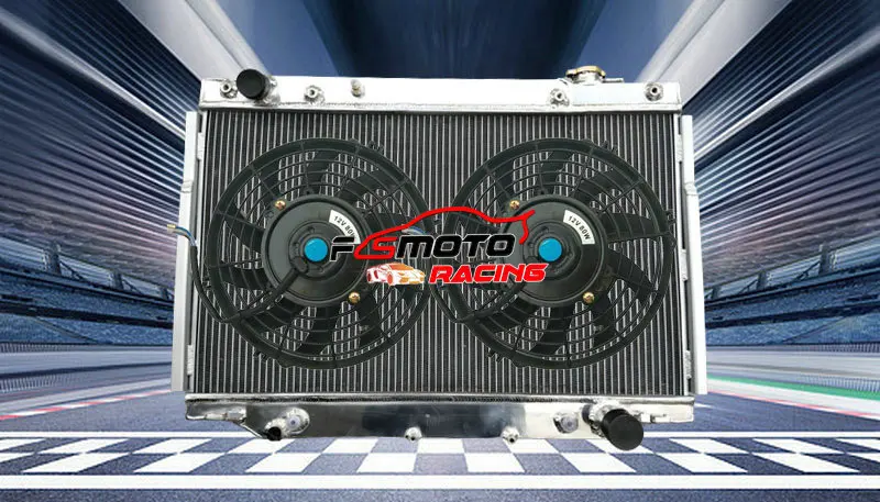 For Lexus LX450 96-97 / Toyota Land Cruiser 93-97 94 95 4.5 L6 Aluminum Radiator+FAN