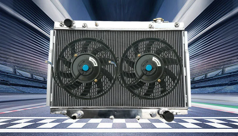 For Lexus LX450 96-97 / Toyota Land Cruiser 93-97 94 95 4.5 L6 Aluminum Radiator+FAN