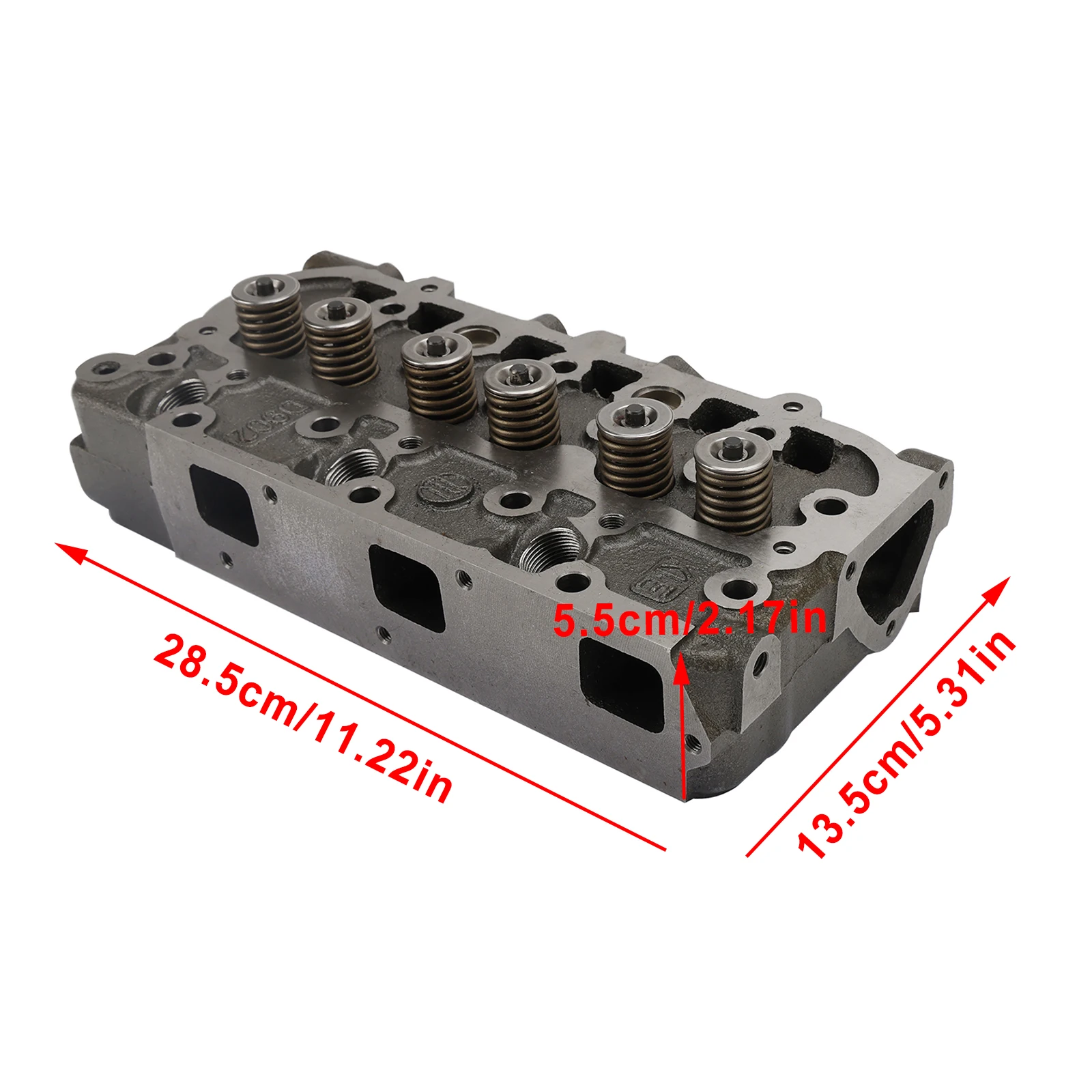 Artudatech Complete Cylinder Head+Gasket Kit For Kubota D902 RTV900 Tractort 1G962-03045