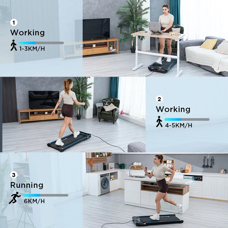 CITYSPORTS PRO Treadmill, Walking Pad, Portable Treadmill, 120kg, Powerful & Quiet Motor, Non-Slip & Comfortable Running Belt