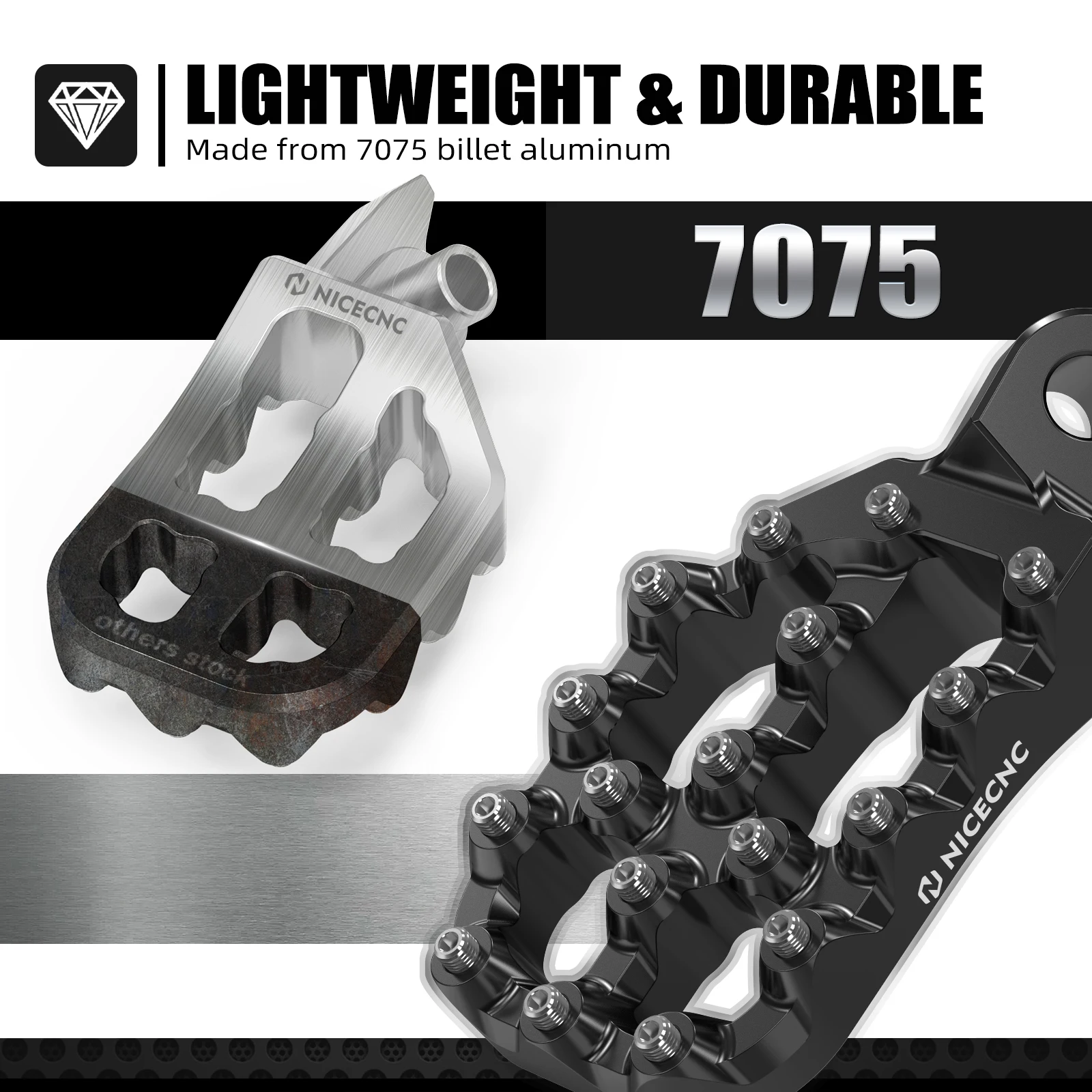 (UK US Stock) For 2026 Yamaha YZ250F YZ450FX YZ450F YZF 2024-2026 Offset Foot Pegs Footrest Kit Adjustable WR450F WRF 2024 2025
