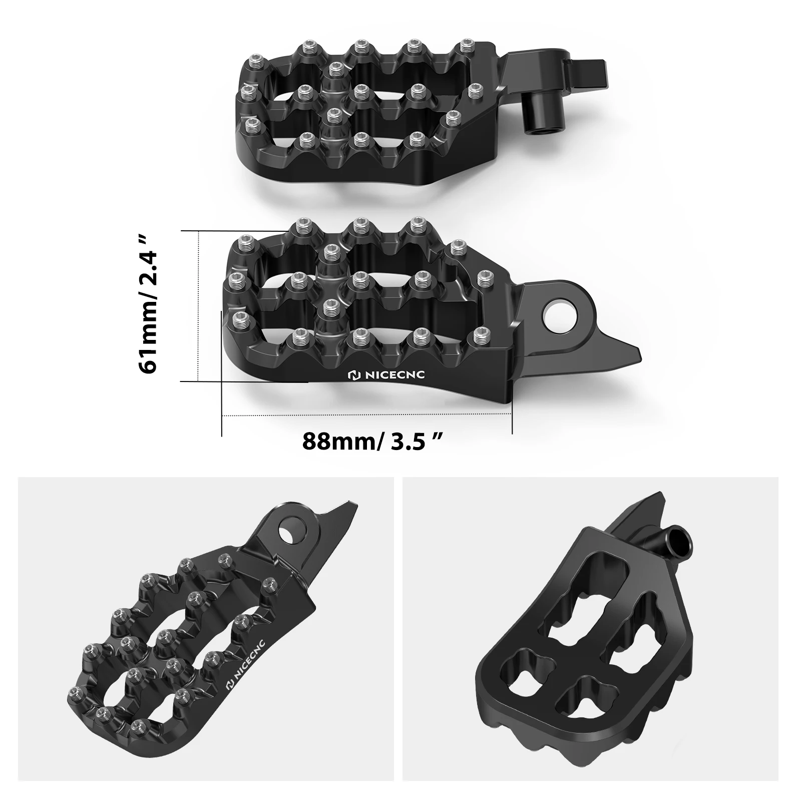 (UK US Stock) For 2026 Yamaha YZ250F YZ450FX YZ450F YZF 2024-2026 Offset Foot Pegs Footrest Kit Adjustable WR450F WRF 2024 2025