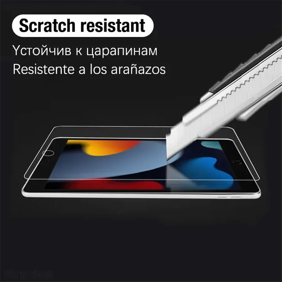 9H 3pcs Tempered Glass Screen Protector For iPad Pro 11 10th 9th Generation 8th 7 6 5 4 3 2 iPad Air 5 4 Mini 6 Pro 10.5 9.7