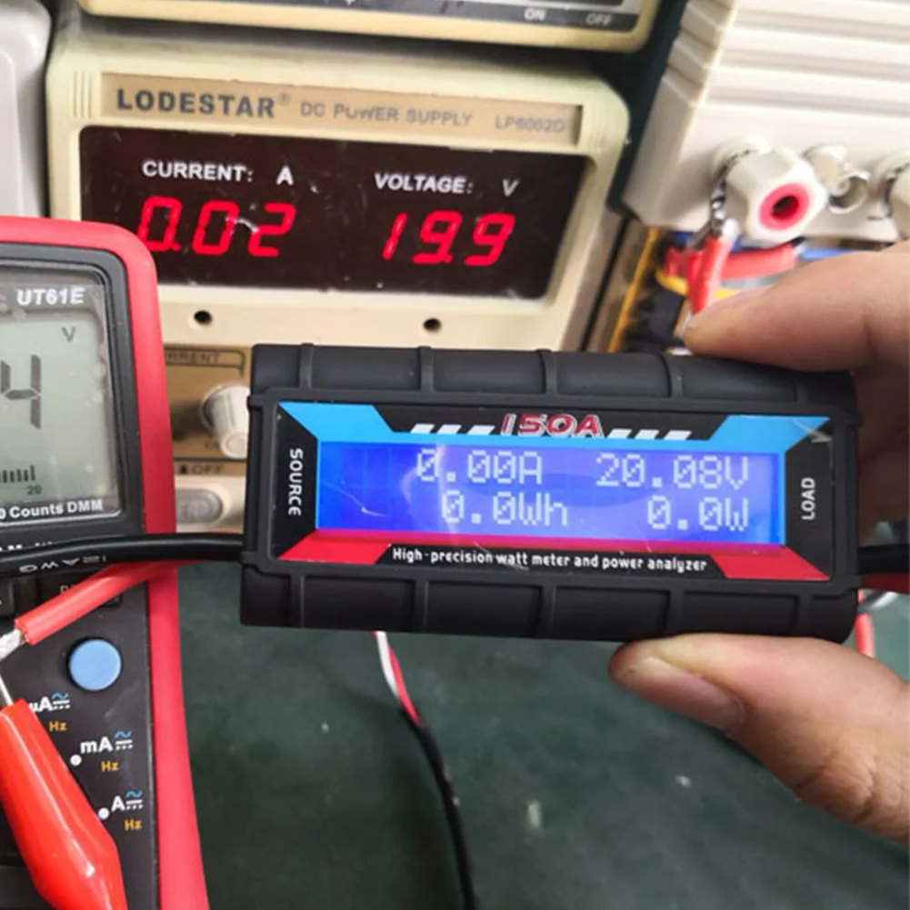 150A RC High Precision Current Power Analyzer Backlight LCD Digital High-Precision Amp Watt Meter RC Battery Power Analyzer