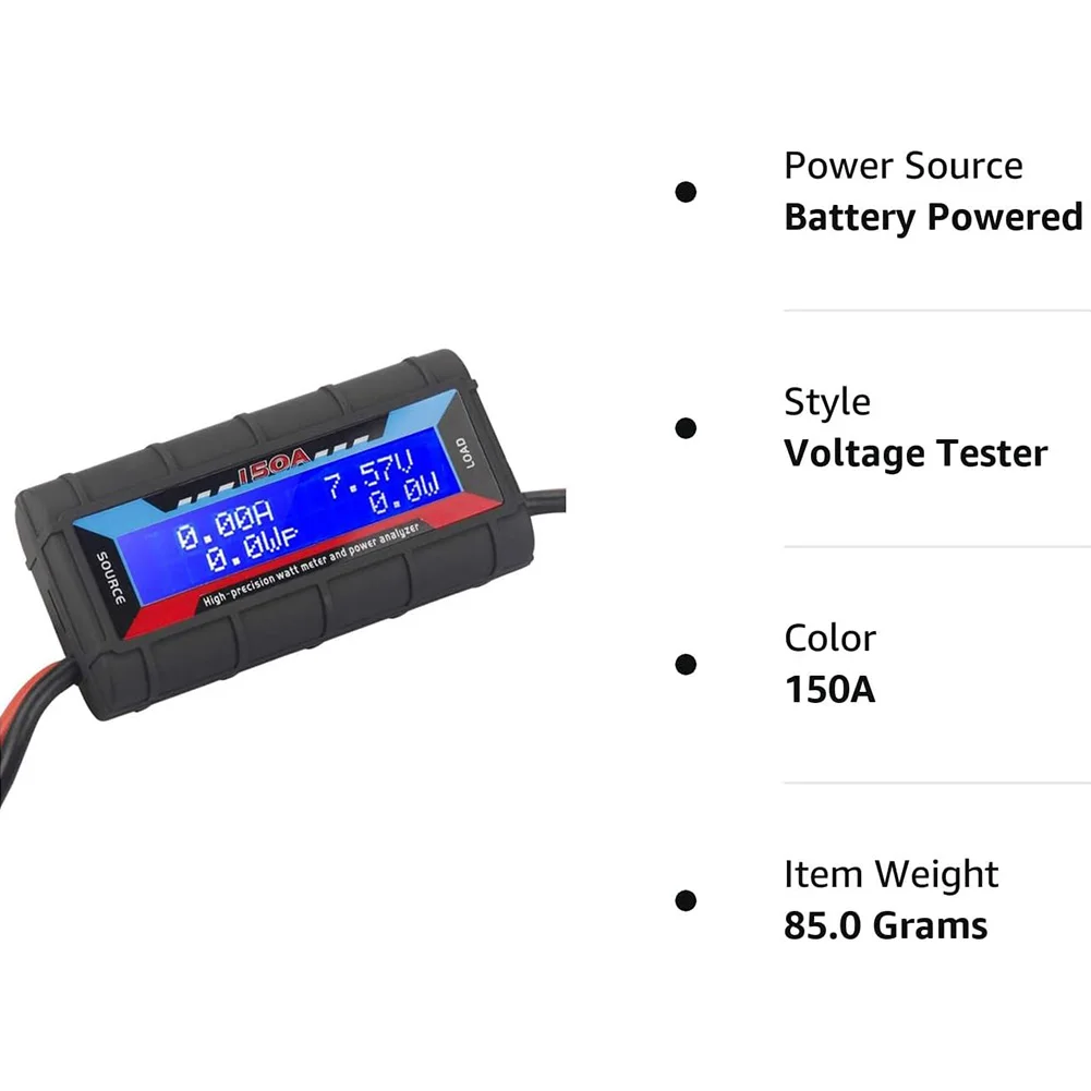 150A RC High Precision Current Power Analyzer Backlight LCD Digital High-Precision Amp Watt Meter RC Battery Power Analyzer