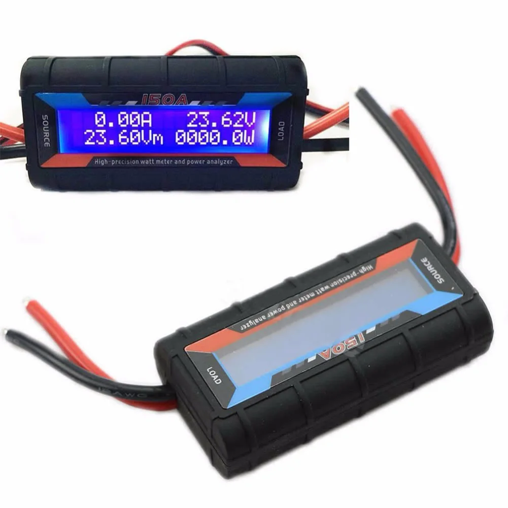 150A RC High Precision Current Power Analyzer Backlight LCD Digital High-Precision Amp Watt Meter RC Battery Power Analyzer