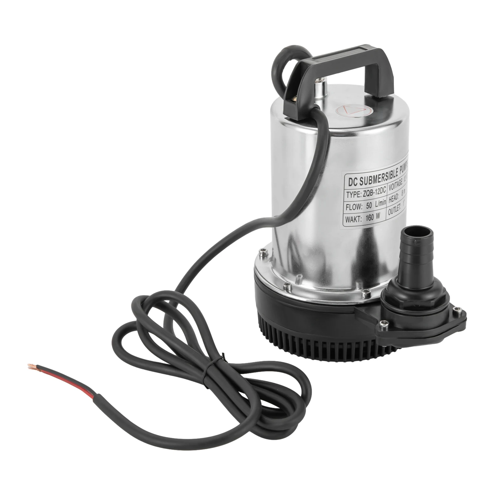 160W DC12V 50L/min Submersible Pump Water Pump High Delivery Pressure Fishing Pump for Homes, Farms, Campervan