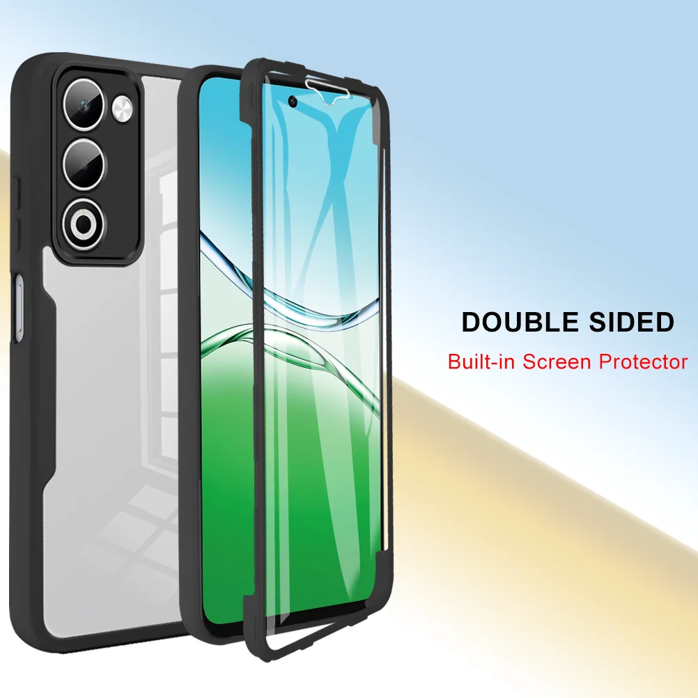 Full Body Protection Shockproof Case for OPPO A5 5G 2025 Protective Cover Screen Protector Fundas Coque Capa