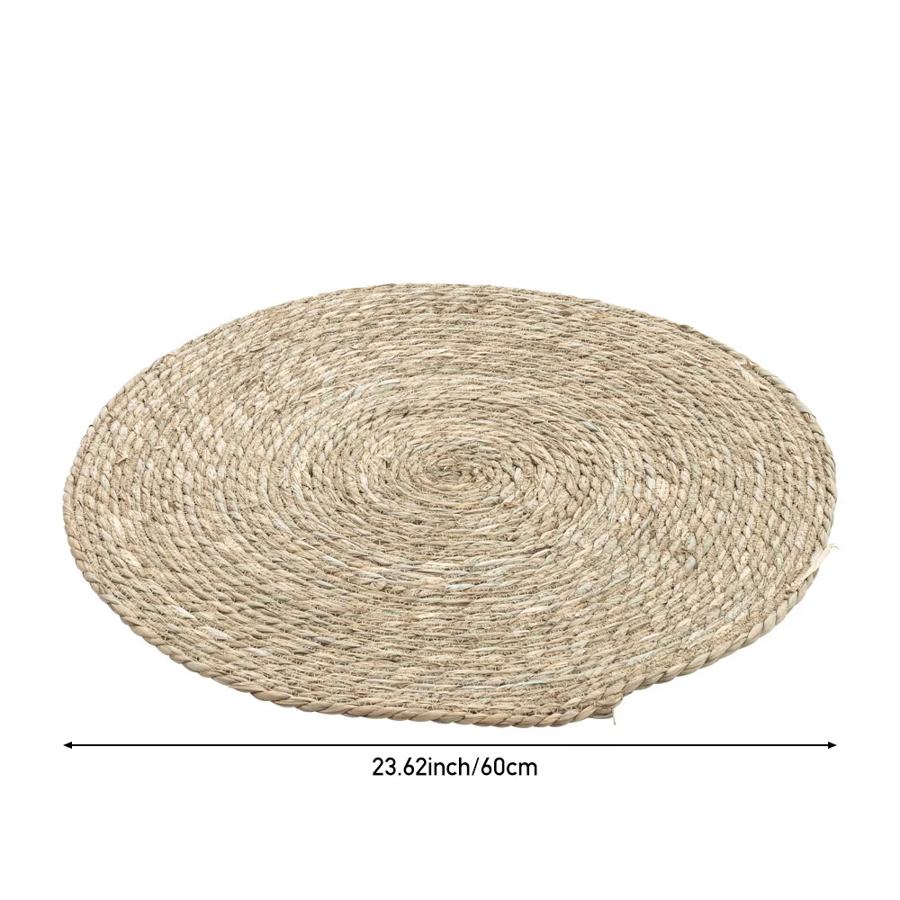 Tieker round floor cat scratching mat woven sleeping mat wear-resistant pet cat scratching mat sharpening claws