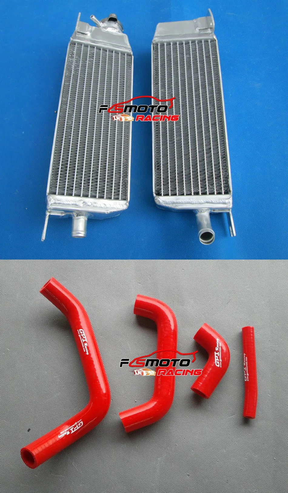 Aluminum radiator + Silicone hose For SUZUKI RM250 RM 250 1986-1987/ RM125 RM 125 1986-1988 1987 86 87 88