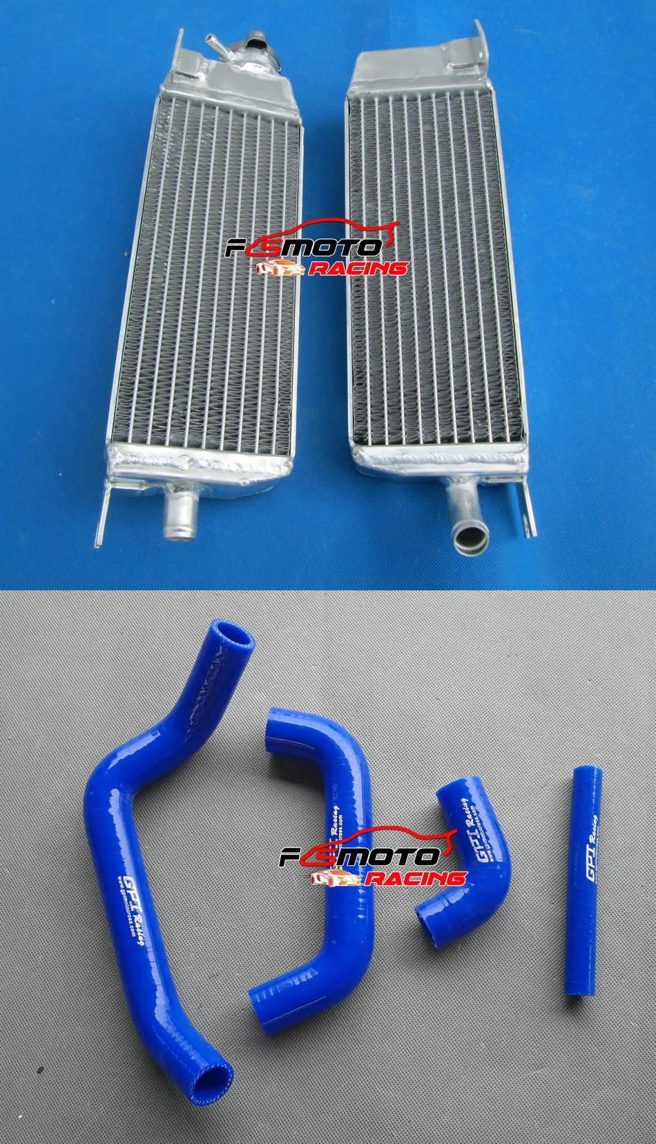 Aluminum radiator + Silicone hose For SUZUKI RM250 RM 250 1986-1987/ RM125 RM 125 1986-1988 1987 86 87 88