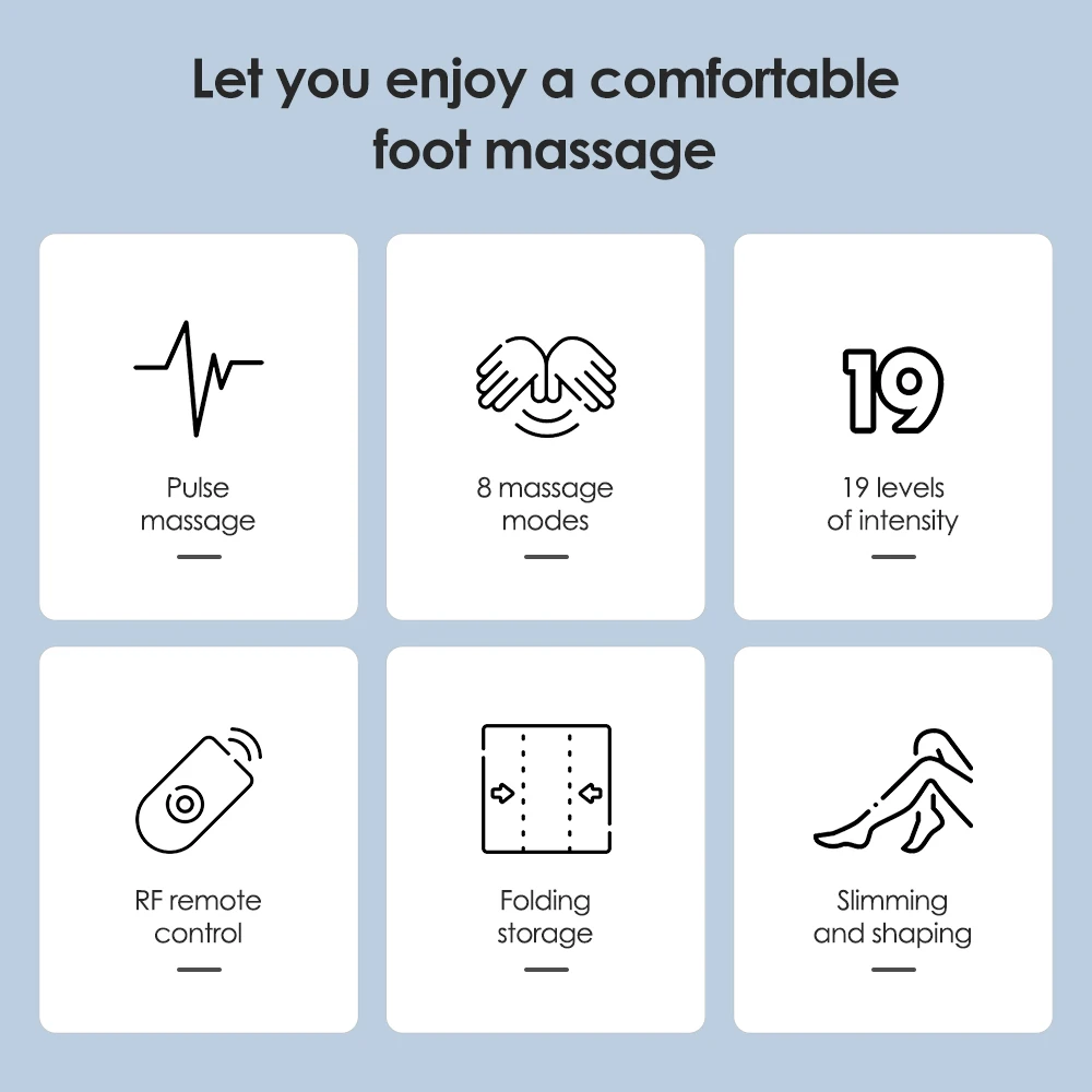 Electric Massage Pad Relieve Sore Feet Leg Cramps Pulse Sole Massager EMS Foot Massager Pad Improve Blood Circulation