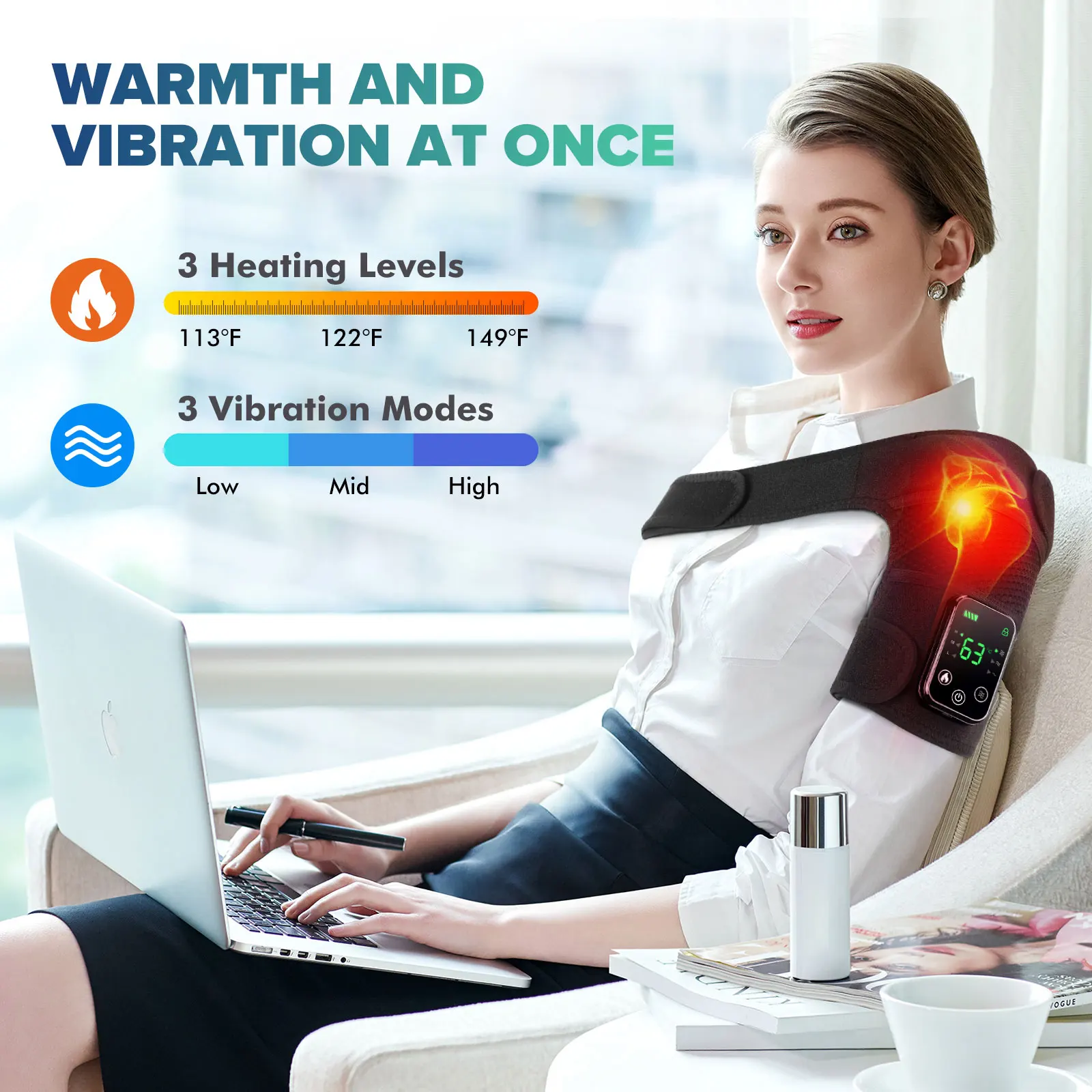 Intelligent Electric Heating Knee Protection Massage Warm Compress Joint Protection Neck Shoulder Knee Vibration Device
