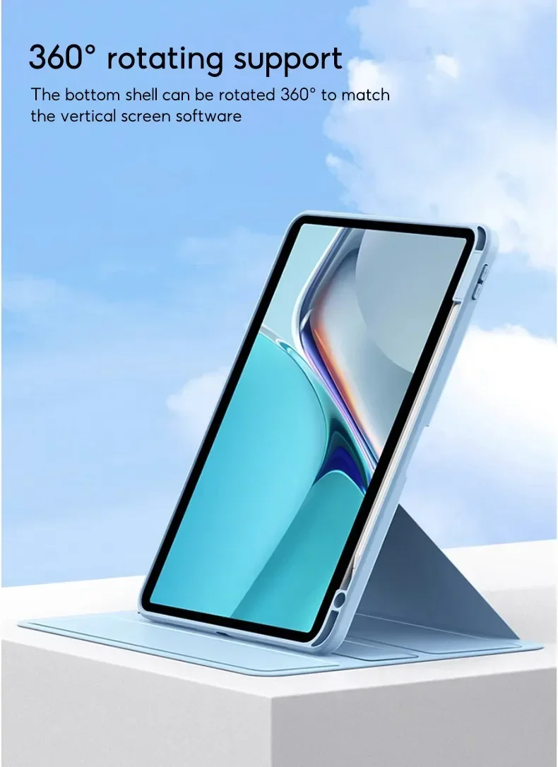 360° Rotating Acrylic Tablet Case for Huawei MatePad 11.5S 11.5 SE 11 Inch 2024 2023 Honor Pad X9 with Pencil Holder