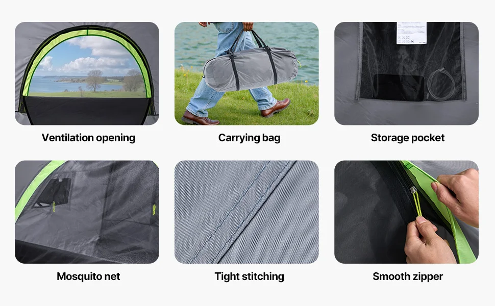 SucceBuy Pickup Truck Tent for Camping Waterproof PU2000 2-3 Person Truck Bed Tent Truck Bed Camper Shell with Expandable Awning