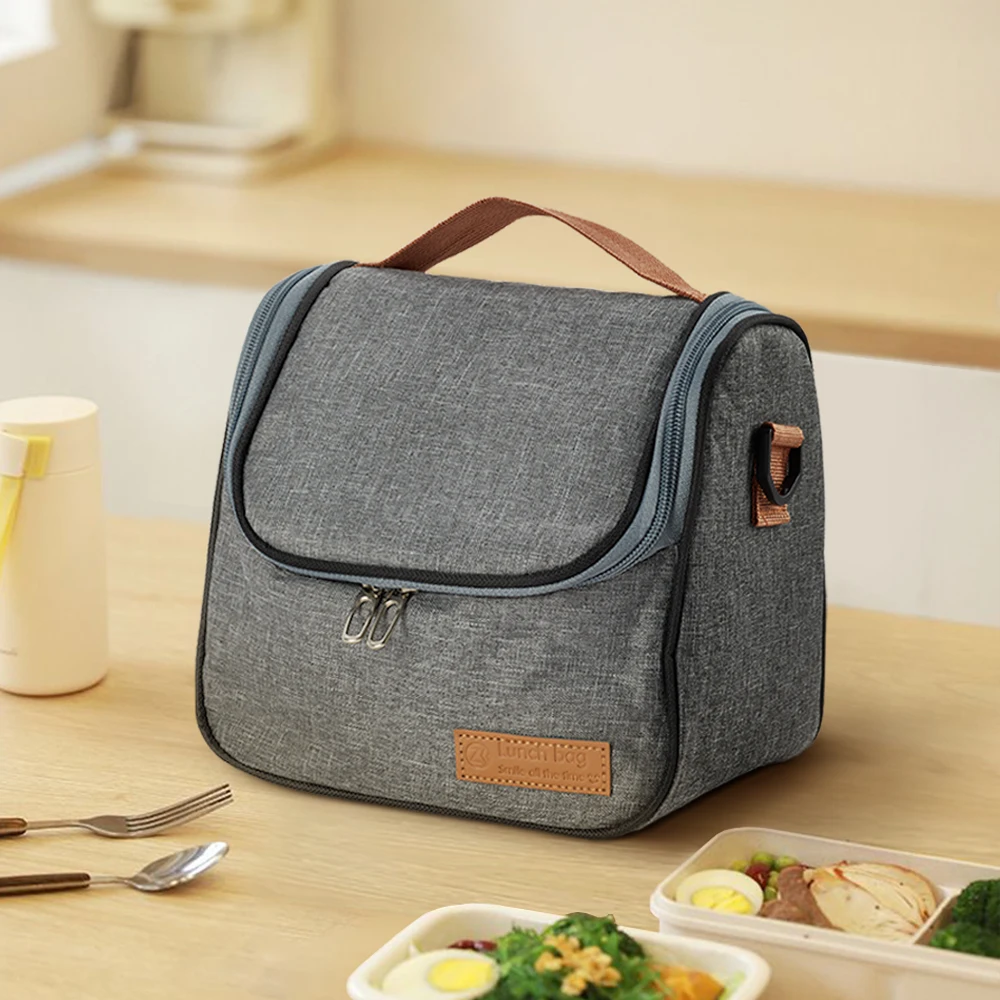 Voltsify Portable Insulated Lunch Bag for School Work Picnics, 21.5cm W x 14cm D x 18cm H