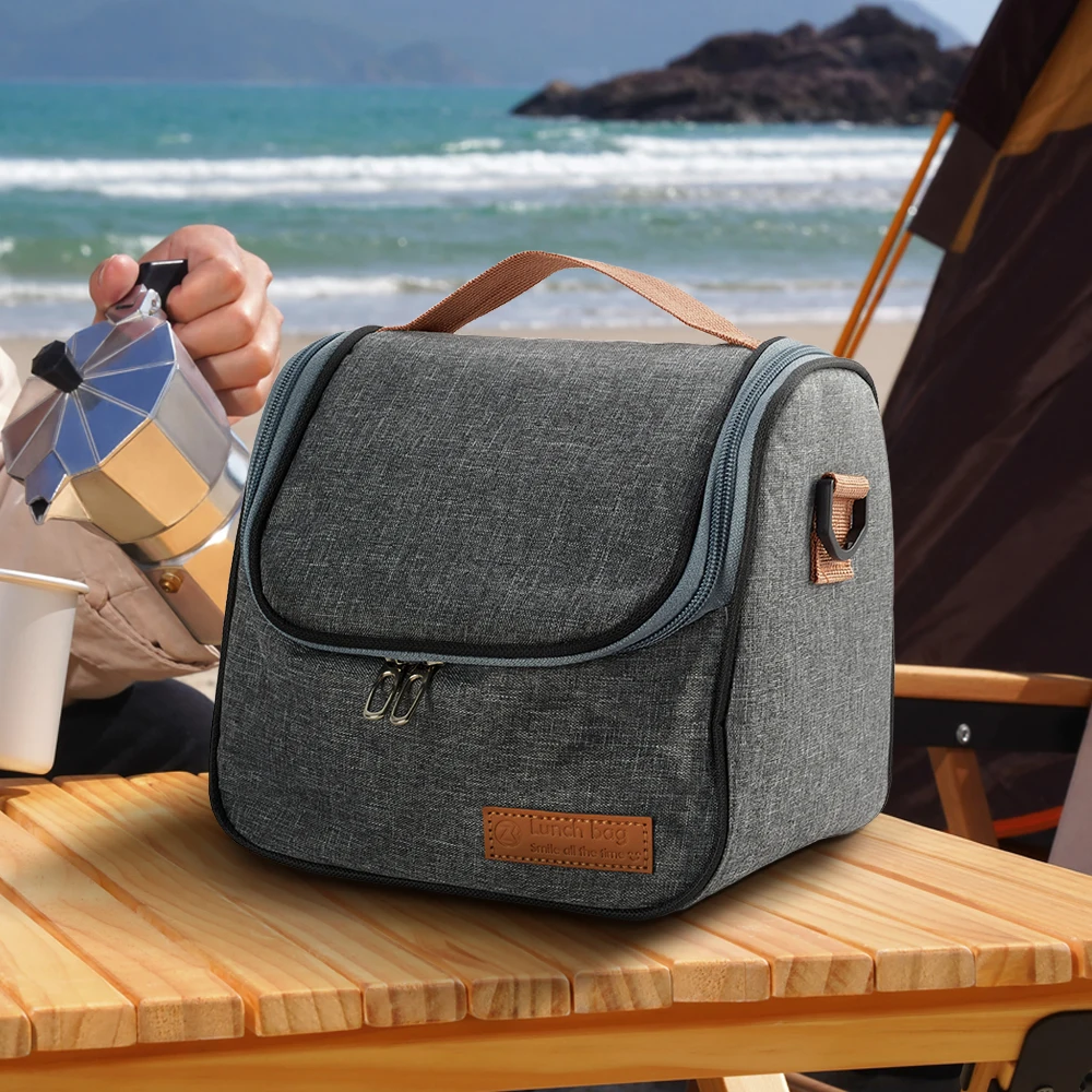 Voltsify Portable Insulated Lunch Bag for School Work Picnics, 21.5cm W x 14cm D x 18cm H