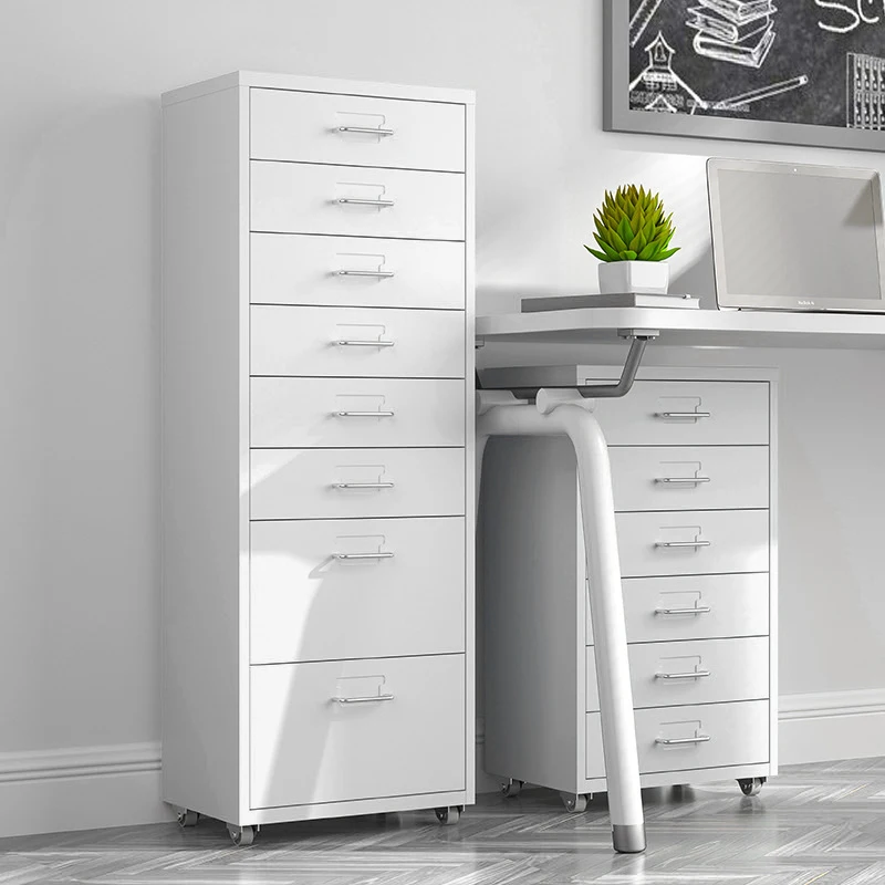 【Breeins】Vertical File Cabinet with Wheels Storage Shelf For Home Office