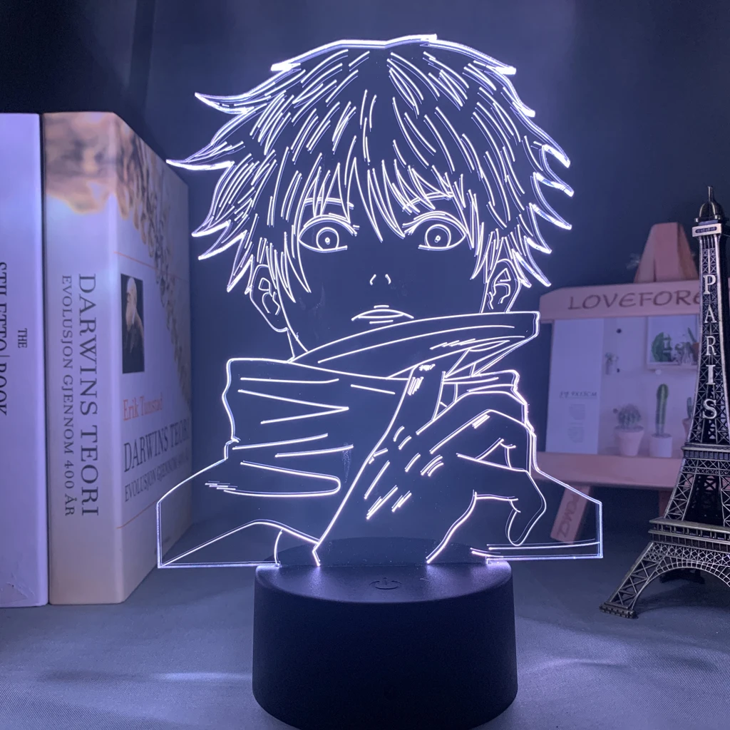 Anime Lamp Satoru Gojo Jujutsu Kaisen Led Night Light Yuji Itadori for Room Deco Birthday Gift Jujutsu Kaisen Lamp Yuji Itadori