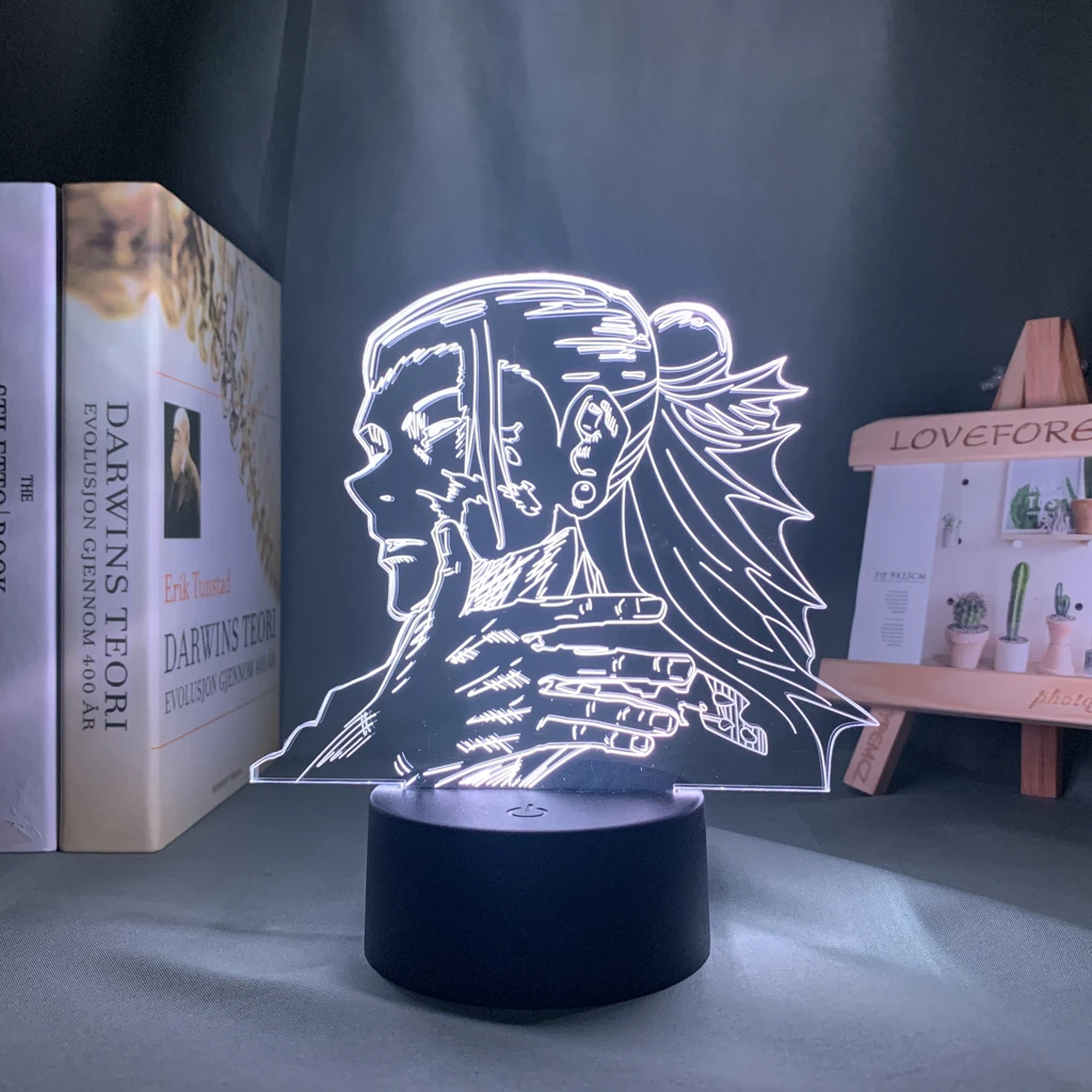 Anime Lamp Satoru Gojo Jujutsu Kaisen Led Night Light Yuji Itadori for Room Deco Birthday Gift Jujutsu Kaisen Lamp Yuji Itadori