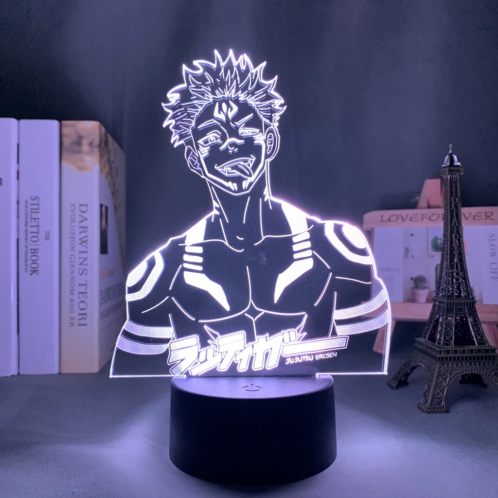Anime Lamp Satoru Gojo Jujutsu Kaisen Led Night Light Yuji Itadori for Room Deco Birthday Gift Jujutsu Kaisen Lamp Yuji Itadori