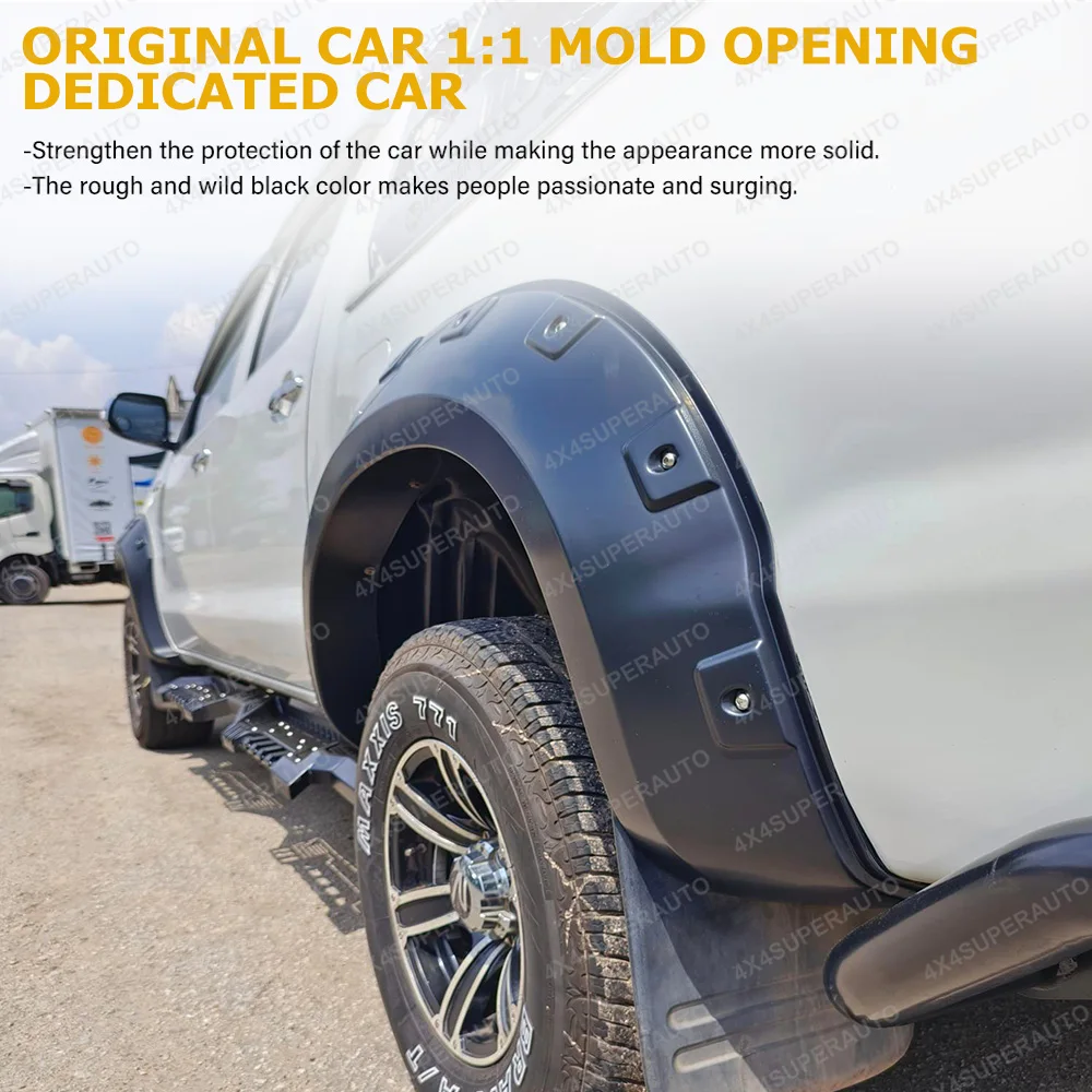 Pocket Style Fender Flares For Toyota Hilux Vigo SR SR5 2005-2014 30mm Widen Wheel Arch Extensions Offroad Car Accessories