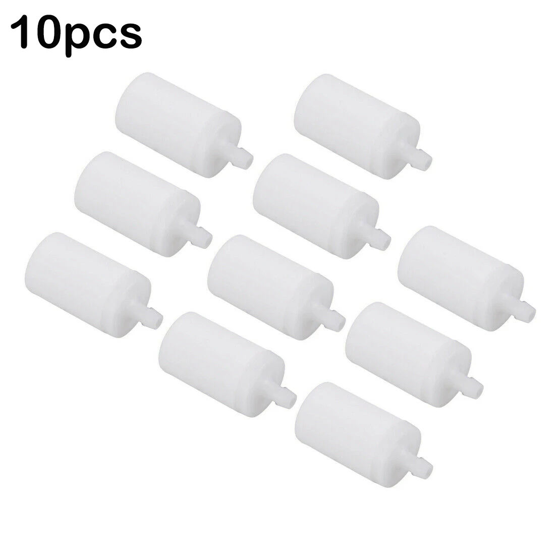 10Pcs Fuel Filter For Husqvarna Chainsaw 50 51 55 61 268 272 XP 345 350 351 353 High Quality White Solid Plastic Fuel Filters