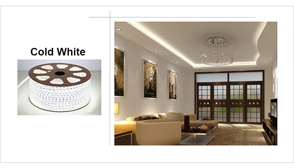 120LEDs/m SMD 3014 LED Strip Light 220V Outdoor Waterproof Lamp White Warm White Blue LED Tape Ribbon for Home Decor Lighting