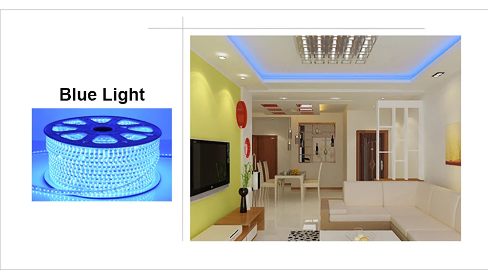 120LEDs/m SMD 3014 LED Strip Light 220V Outdoor Waterproof Lamp White Warm White Blue LED Tape Ribbon for Home Decor Lighting