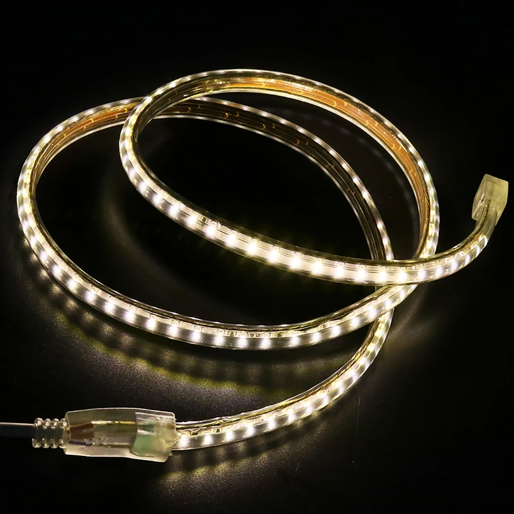 120LEDs/m SMD 3014 LED Strip Light 220V Outdoor Waterproof Lamp White Warm White Blue LED Tape Ribbon for Home Decor Lighting