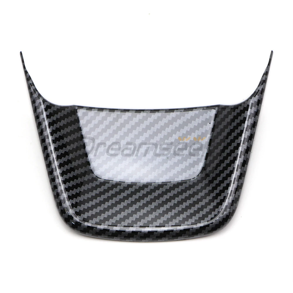 Car Interior Carbon Fiber Look For Toyota Highlander XU70 2020 2021 2022 2023 Steering Wheel Cover Trim Protective Sticker