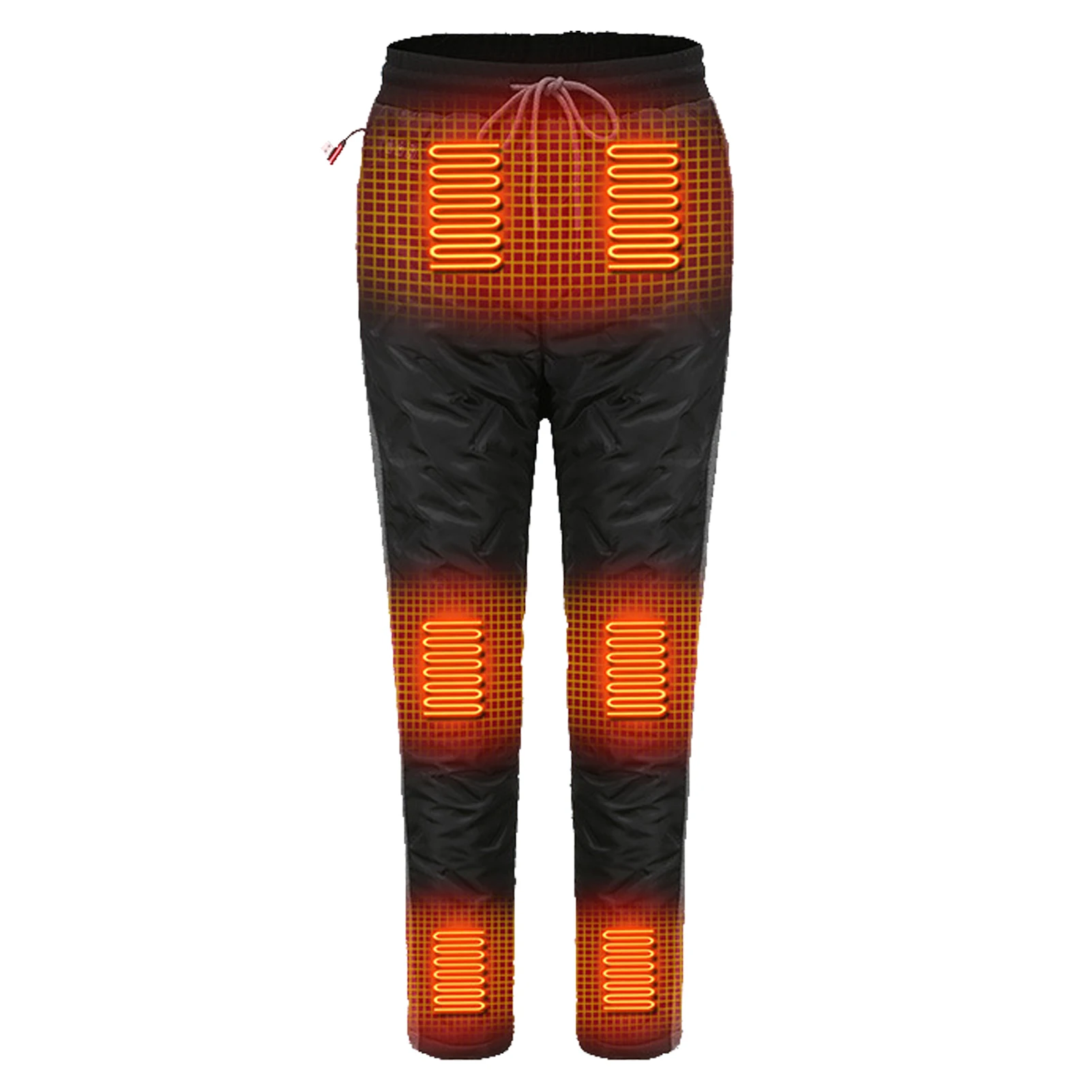 Winter Heated Pants 8 Zone Temperature Contro Electric Heating Trousers Cycling 3 Temperature Control Thermal Pant For Camping