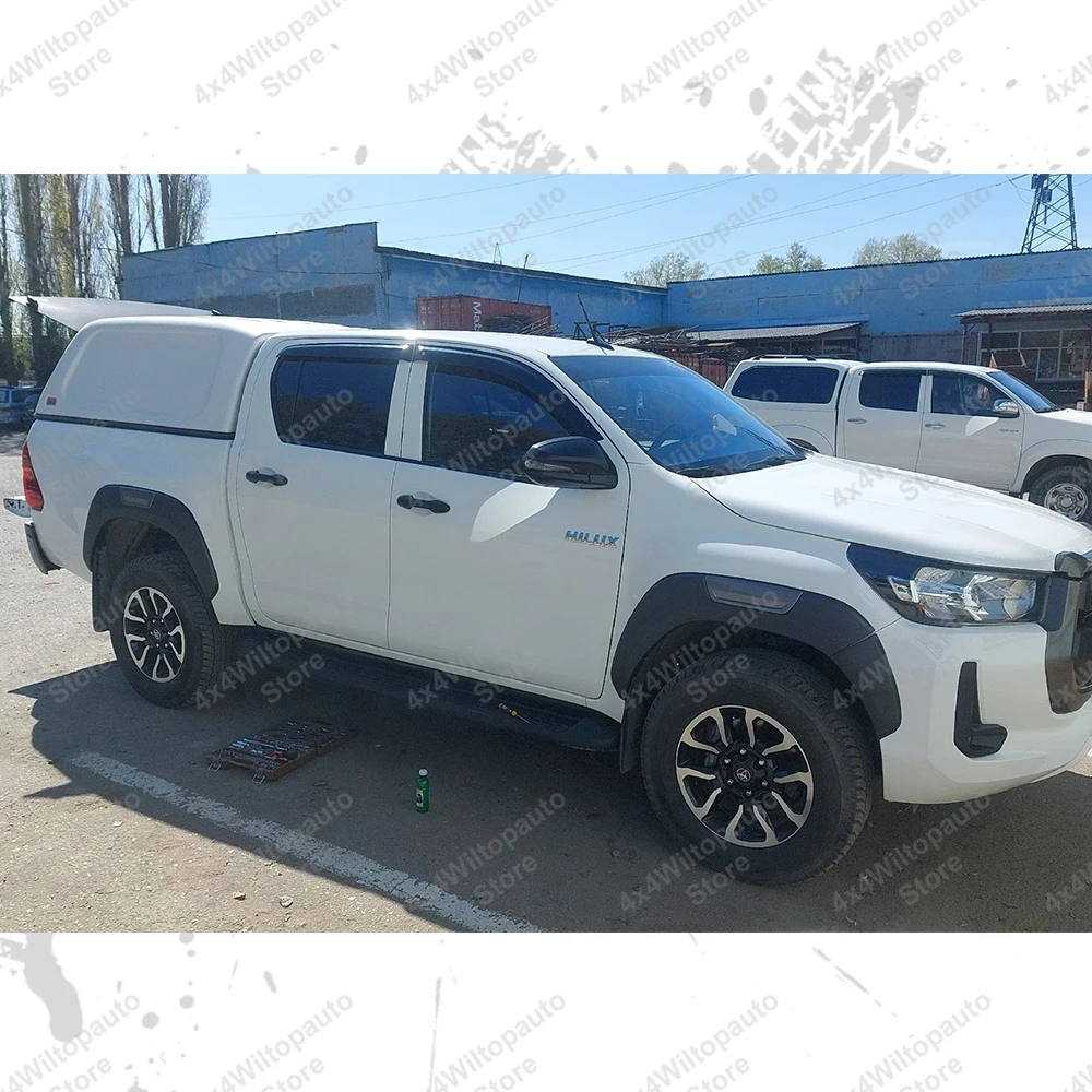 For Toyota Hilux N80 Fender Flares 2015-2024 Revo Rocco Rogue Wheel Arch Extensions OEM Style 12mm Wide ABS Matte Black