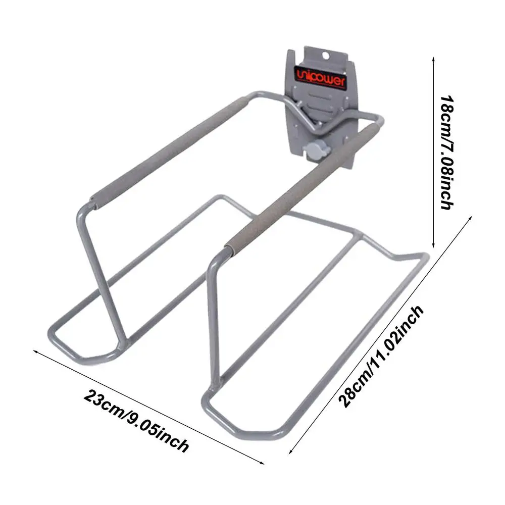 Tennis Racket Wall Mount Non-slip Metal Sports Equipment Organizer Holds 6 Balls and 4 Rackets Wall Mounted Garage Organizer for