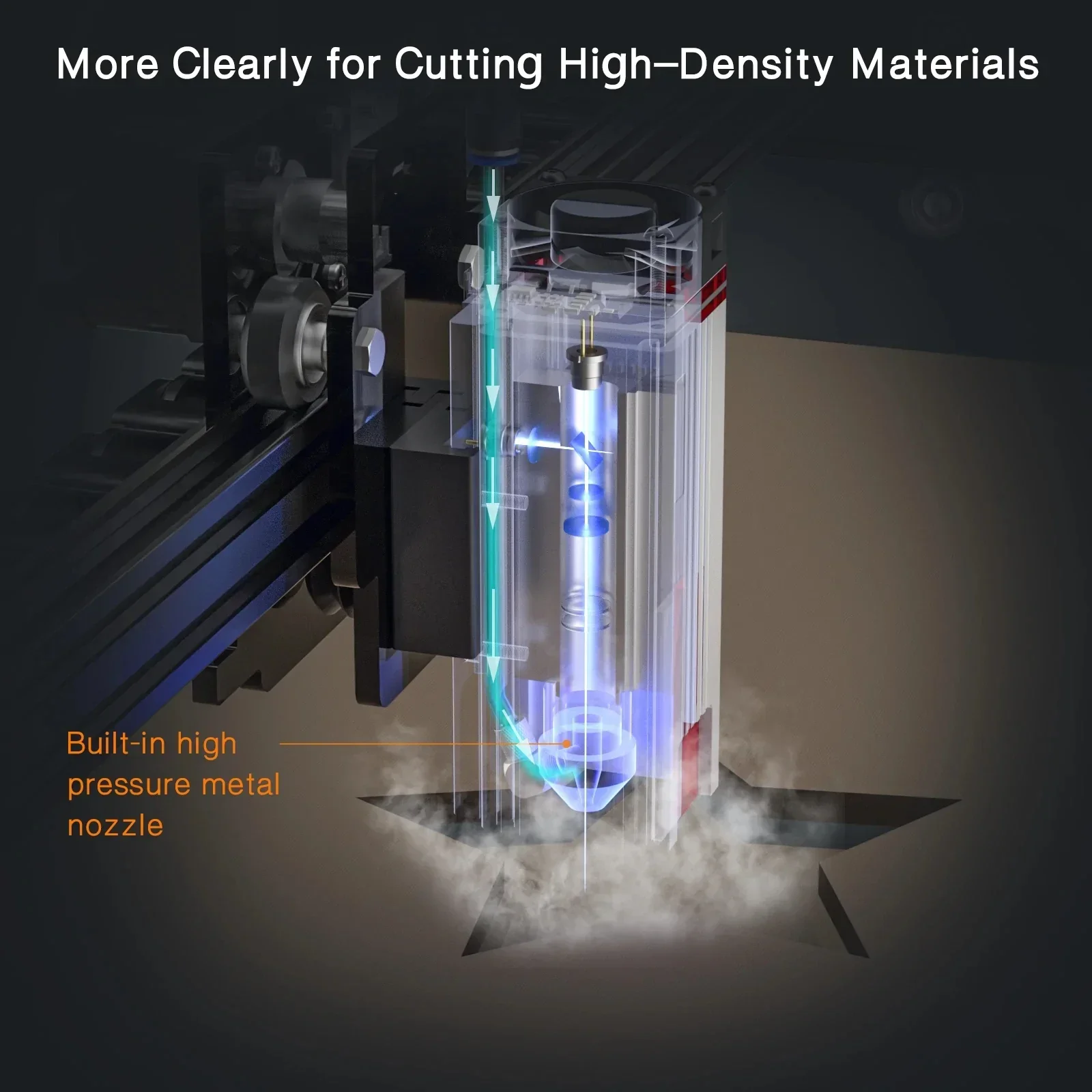 NEJE E80 Laser Module 24W 450NM Fixed Focus 4xLD Array Lens Compression Light Path for Engraving Wood Metal Cutting Tools