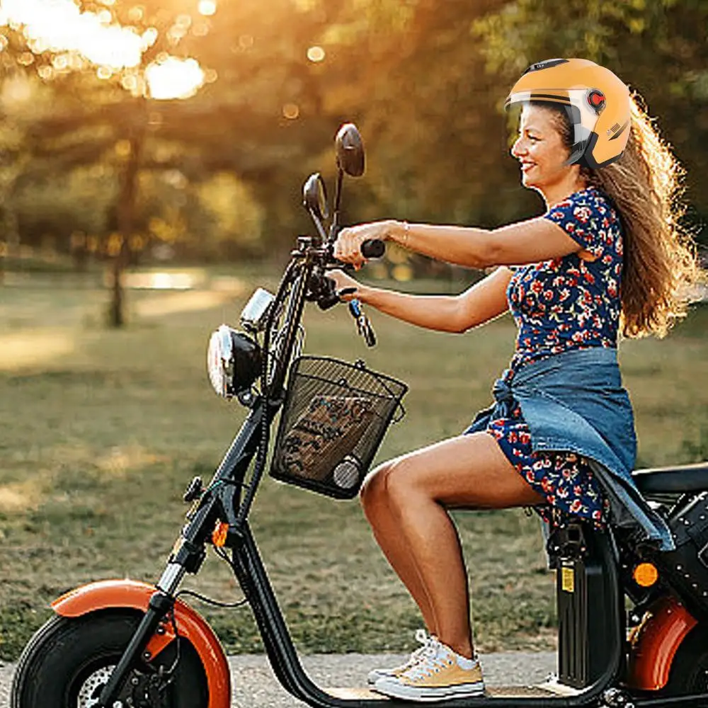 New Open Face Motorcycle Helmet Motorbike Helmets Seasons Safety Motor Bike Scooter With For Men Women Hot Sales