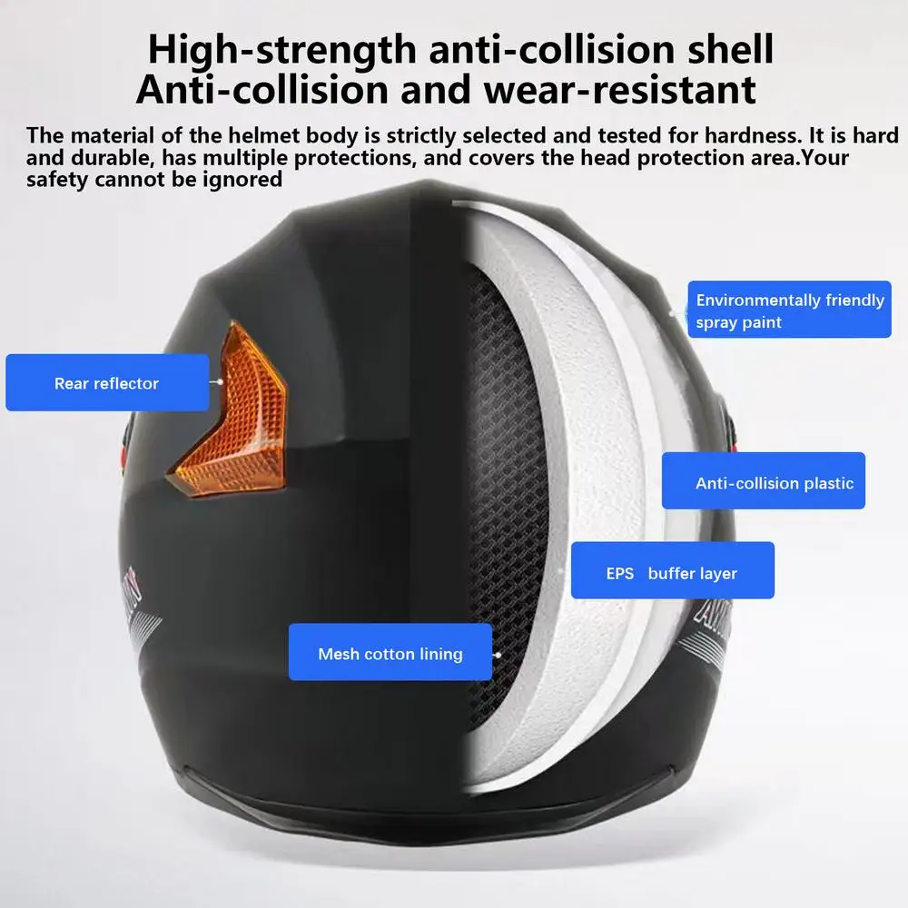 New Open Face Motorcycle Helmet Motorbike Helmets Seasons Safety Motor Bike Scooter With For Men Women Hot Sales