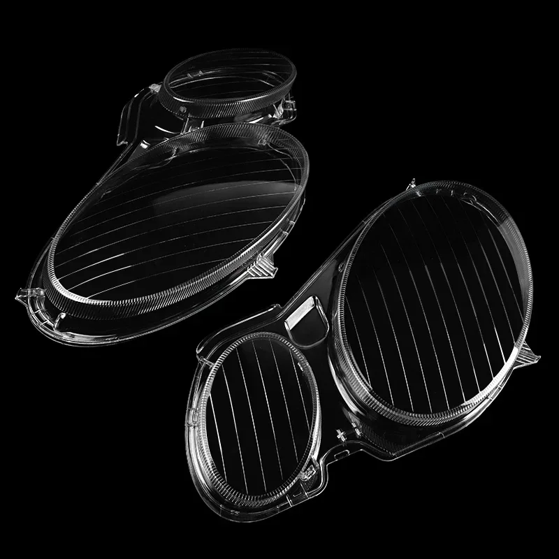 MAGICKIT Headlight Headlamp Lens Cover For Mercedes-Benz E Class W211 E280 E300 E320 E350 E500 E550 2002-2008 Polycarbonate