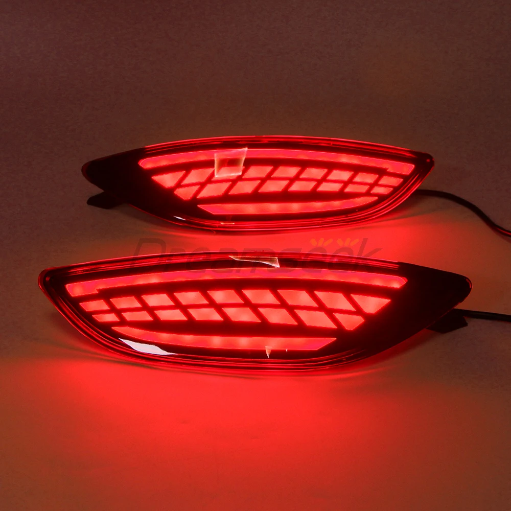 LED Rear Bumper Tail Light for Hyundai Solaris Verna Accent Sedan 2012 2013 2014 2015 2016 2017 Brake Lamp W Dynamic Turn Signal