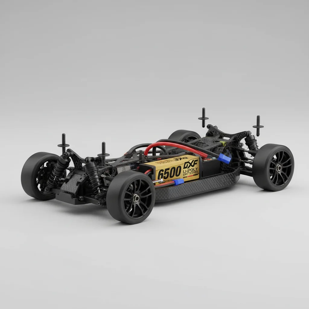 DXF 15.2V Graphene Lipo 4S Battery 6500mAh 140C EC5 XT90 Plug Gold Version Racing Series HardCase for RC Car Truck Truggy 1/8 Buggy
