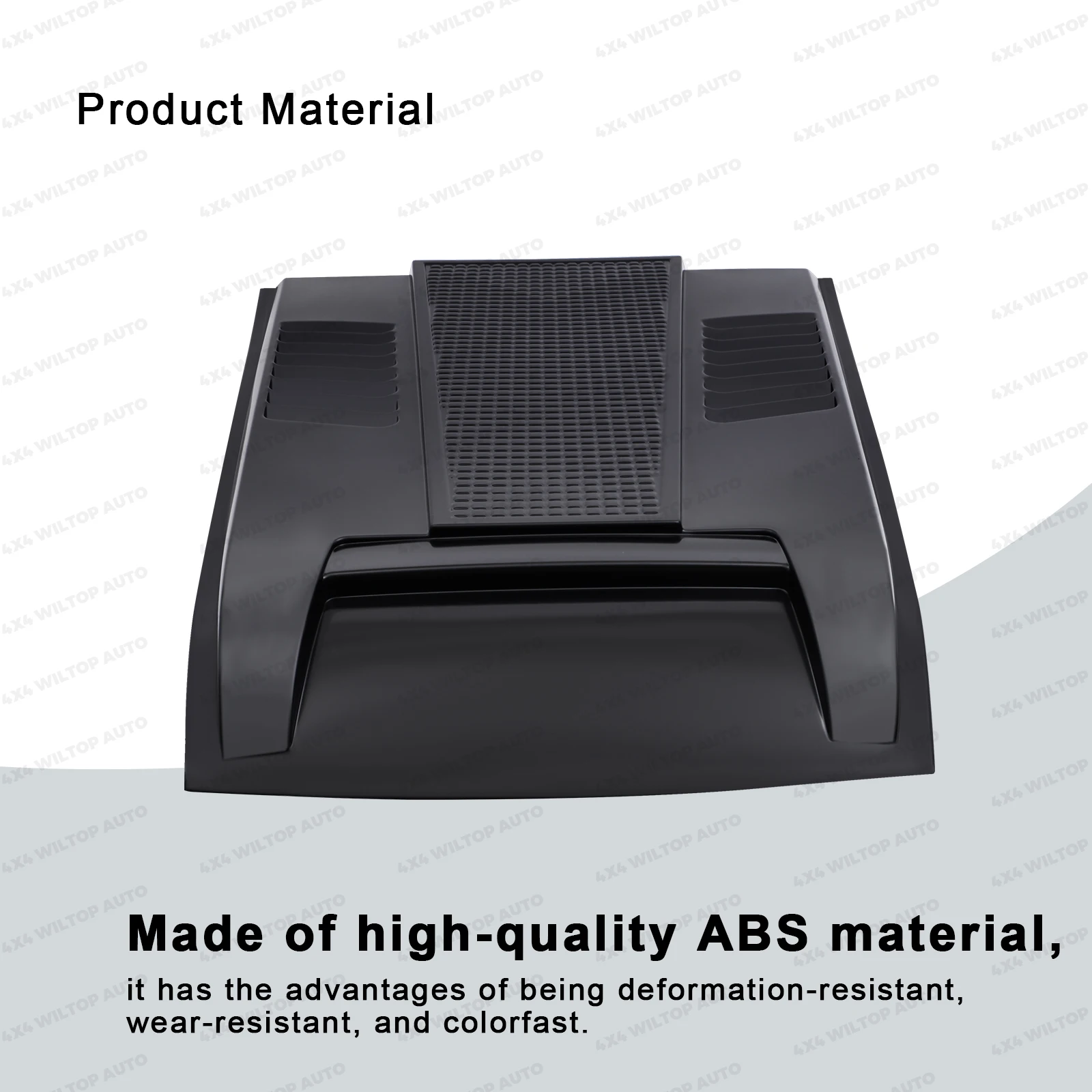Bonnet Hood Scoop Cover For Mitsubishi L200 Triton MR 2019-2023 Matte Black PickUp Truck Car Accessories Front Engine Hood Trims