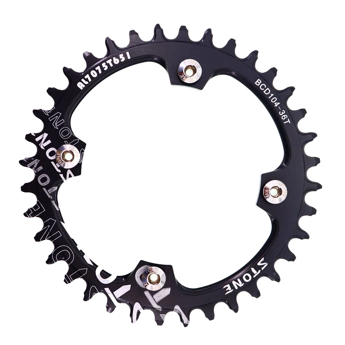 Stone Chainrings / Compatible with Mtb 104Bcd Monoplatos Potentiometer | 32t | 34t | 36t | Round Plate | Oval Plate | Stone | Sigeyi | Accessories | Material Aluminum | Hardness: 150Hb | Cycling | Teeth | Cnc |
