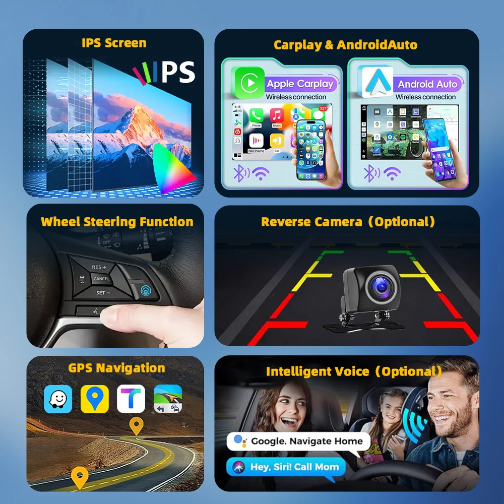 Podofo Android Car Radio For Nissan NAVARA 2006-2012 Carplay Android Auto Multimedia Player GPS Navigation RDS Head Unit