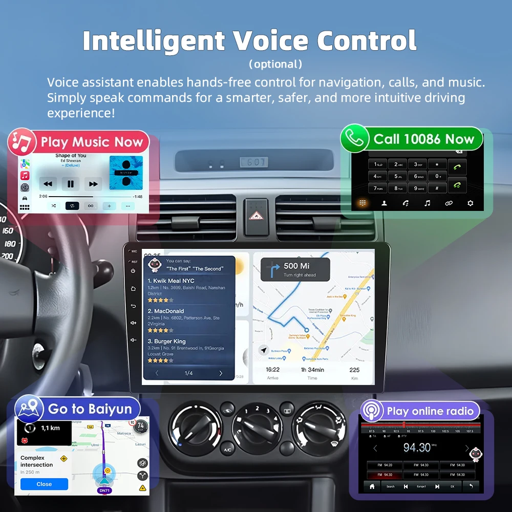 Podofo Android Car Radio For Nissan NAVARA 2006-2012 Carplay Android Auto Multimedia Player GPS Navigation RDS Head Unit