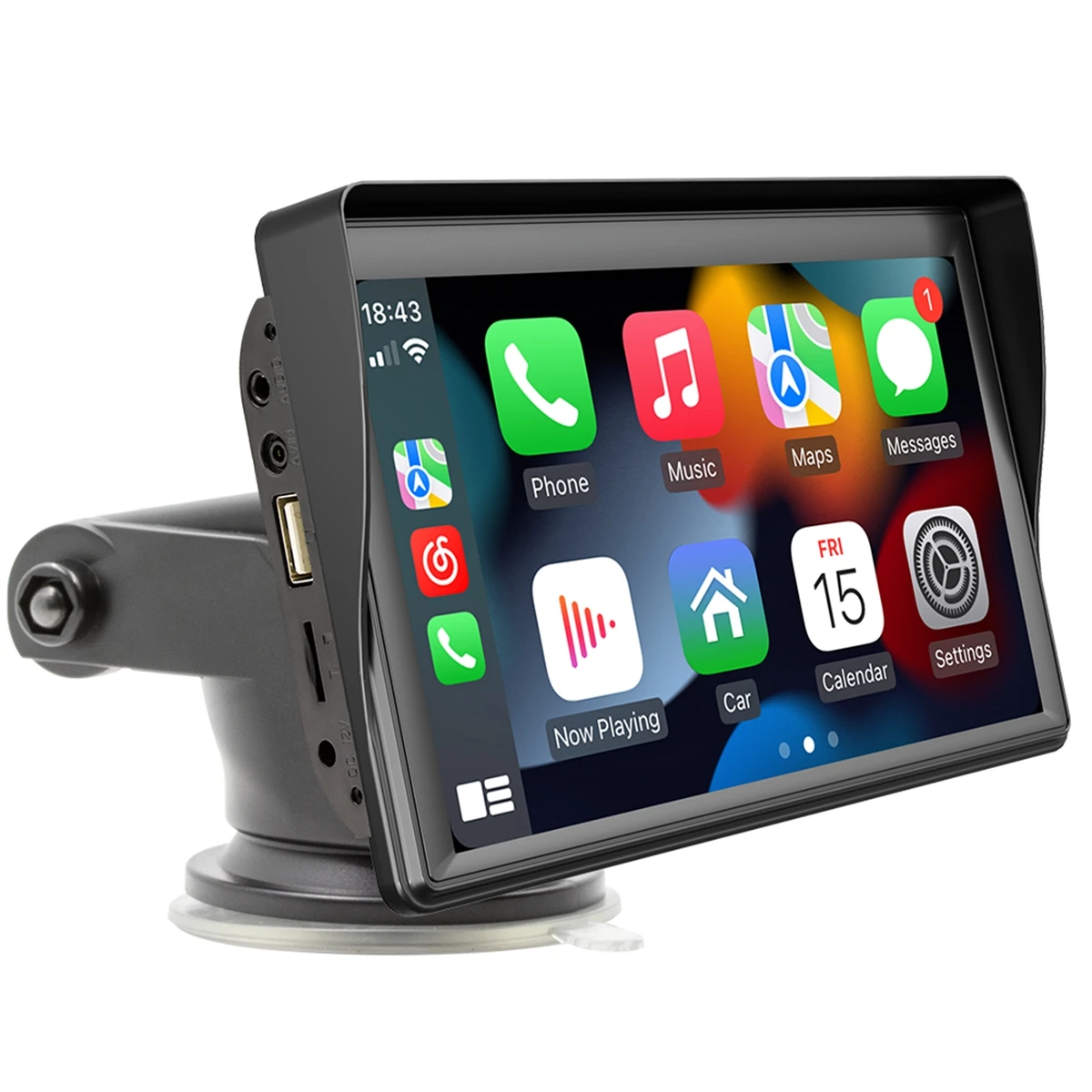 7''Car MP5 Bluetooth 5.0 GPS Navigation Mirrorlink WiFi with Carplay Android Auto Portable Stereo Radio for Automobile
