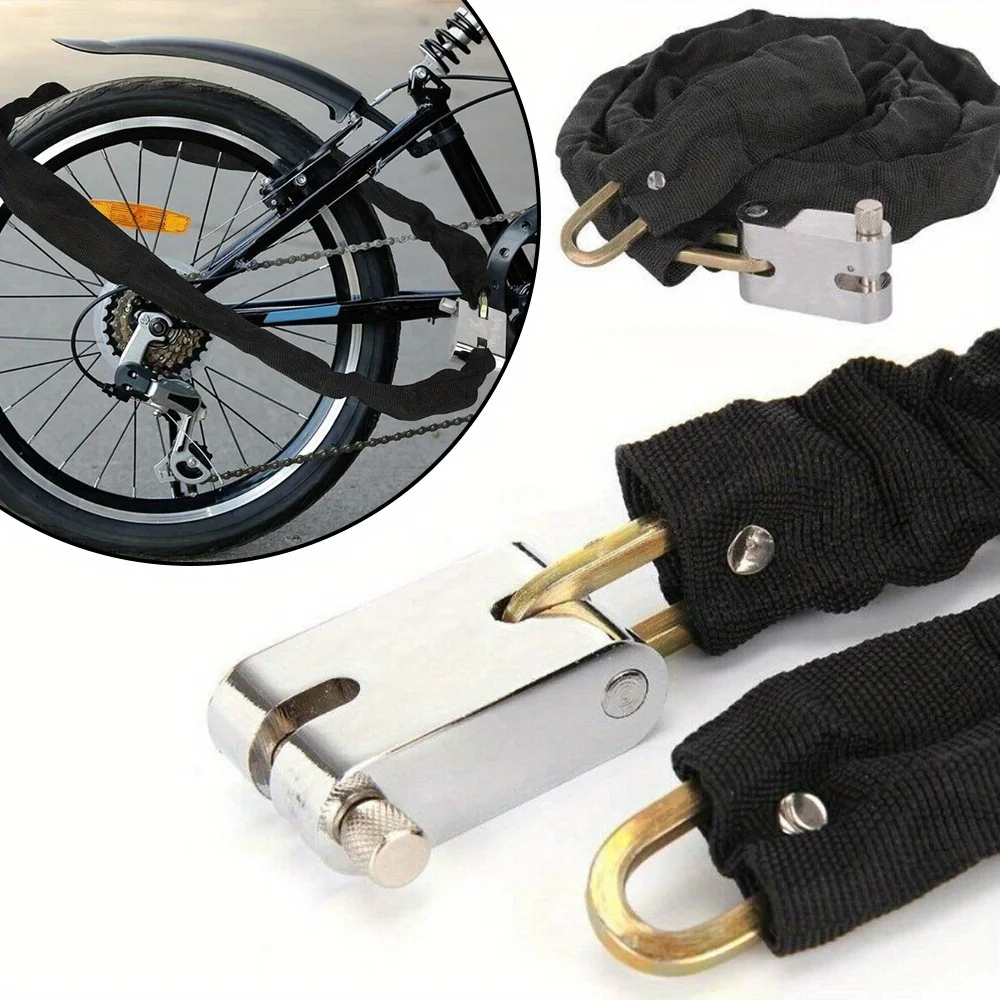 1.8m Bike Chain Lock Home Garden Bicycle Heavy Duty Security Padlock Motorbike