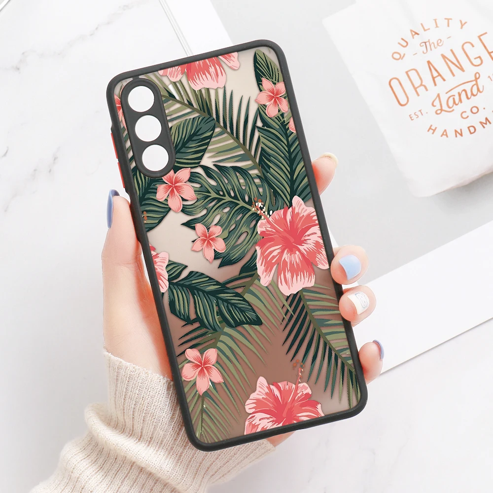 Palm tree Leaves Phone Case For Samsung A54 5G Cases Samsng A 54 A55 A35 A34 A53 A52S A33 A32 A50 A51 A23 A22 A14 A13 A05S Cover