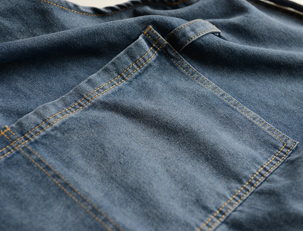 Denim Apron Cotton Korean Canvas Antifouling Home Cleaning Kitchen Cooking Work Clothes Barber Apron Leisure Gardening Baking